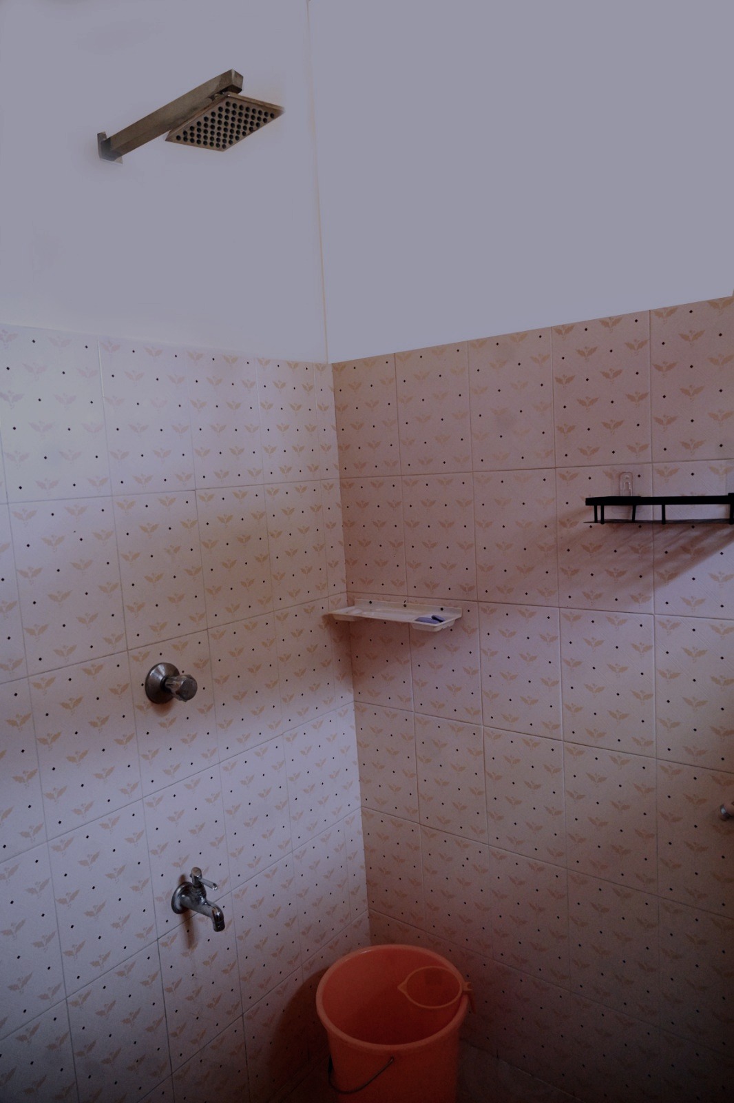 Shower area of second bathroom